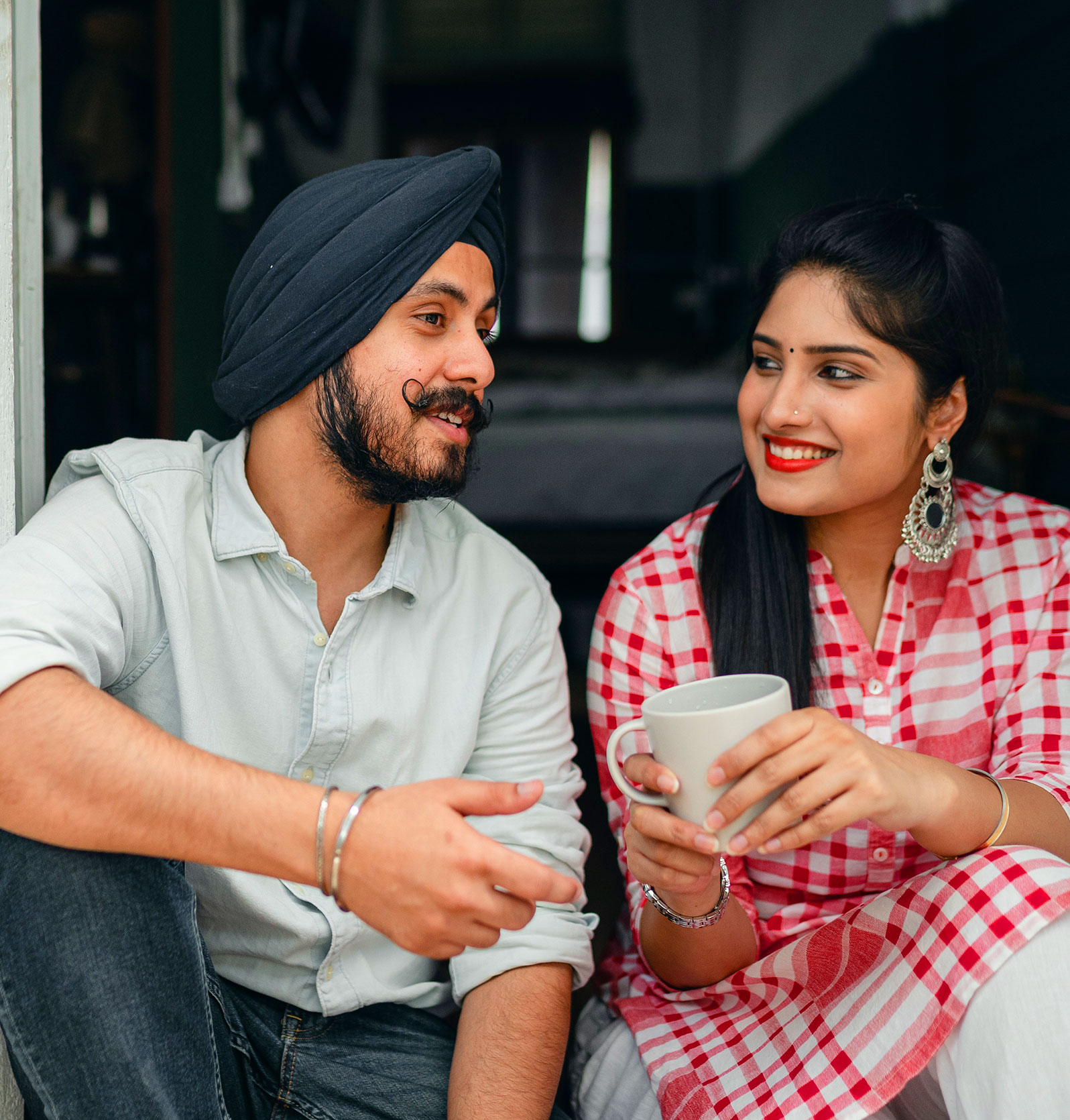 Couple Drinking Coffee Couple Drinking Coffee